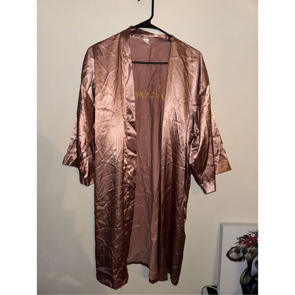 No Brand Other - Bridesmaid Mauve Embroidered Robe- Size Large
